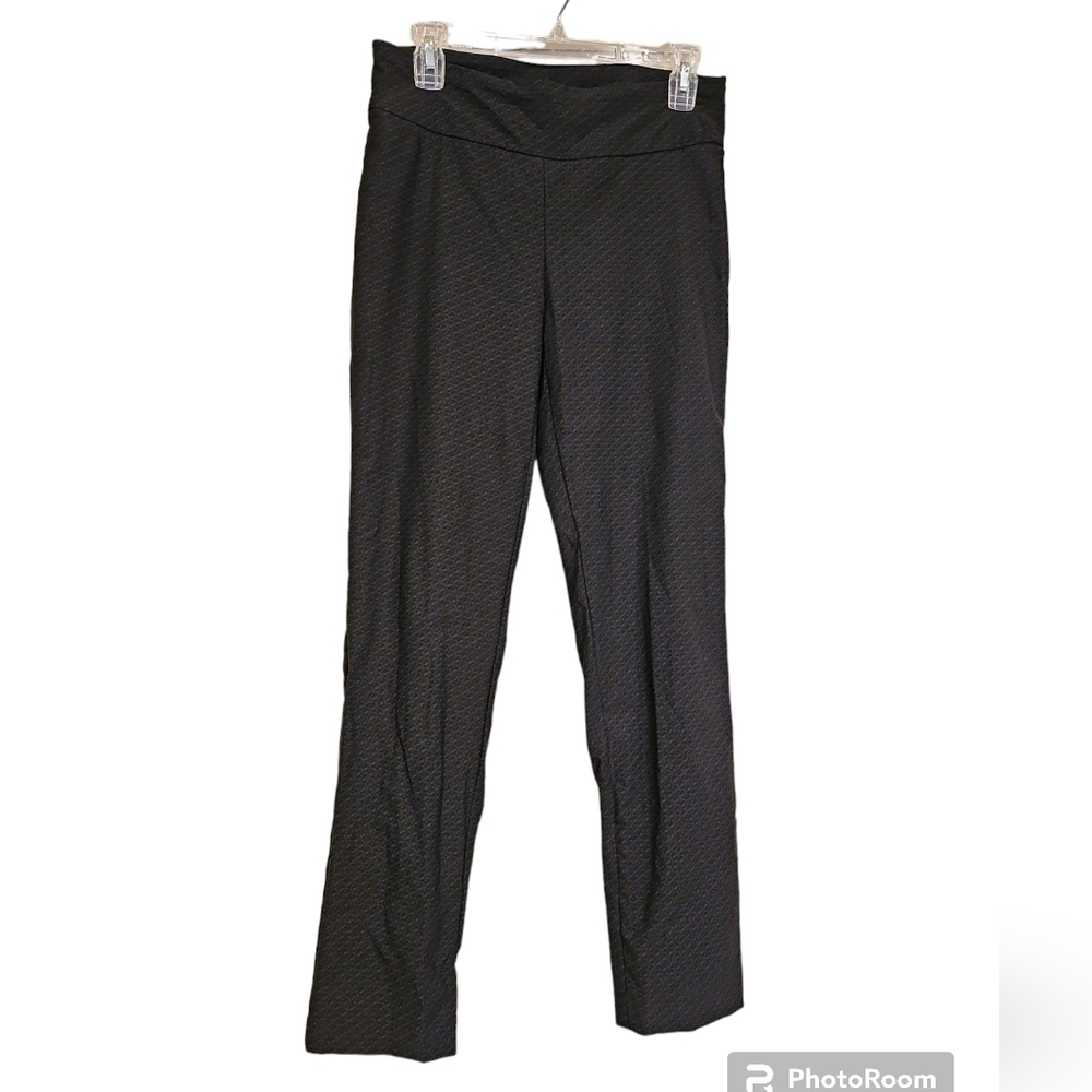 Hilary Radley Pull On Black Pants Rayon, Nylon, Spandex Size 6